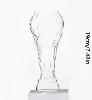 FIFA 2026 Trophy Beer Glass 450ml Borosilicate Fan Souvenir