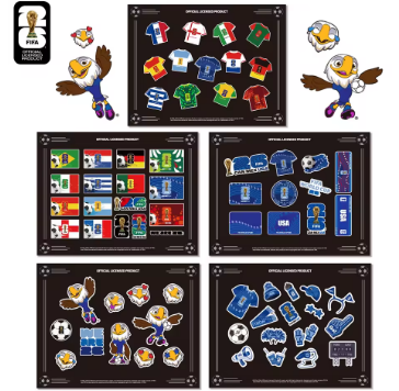 FIFA 2026 Official Trophy & Mascot Stickers Soccer Fan Souvenir